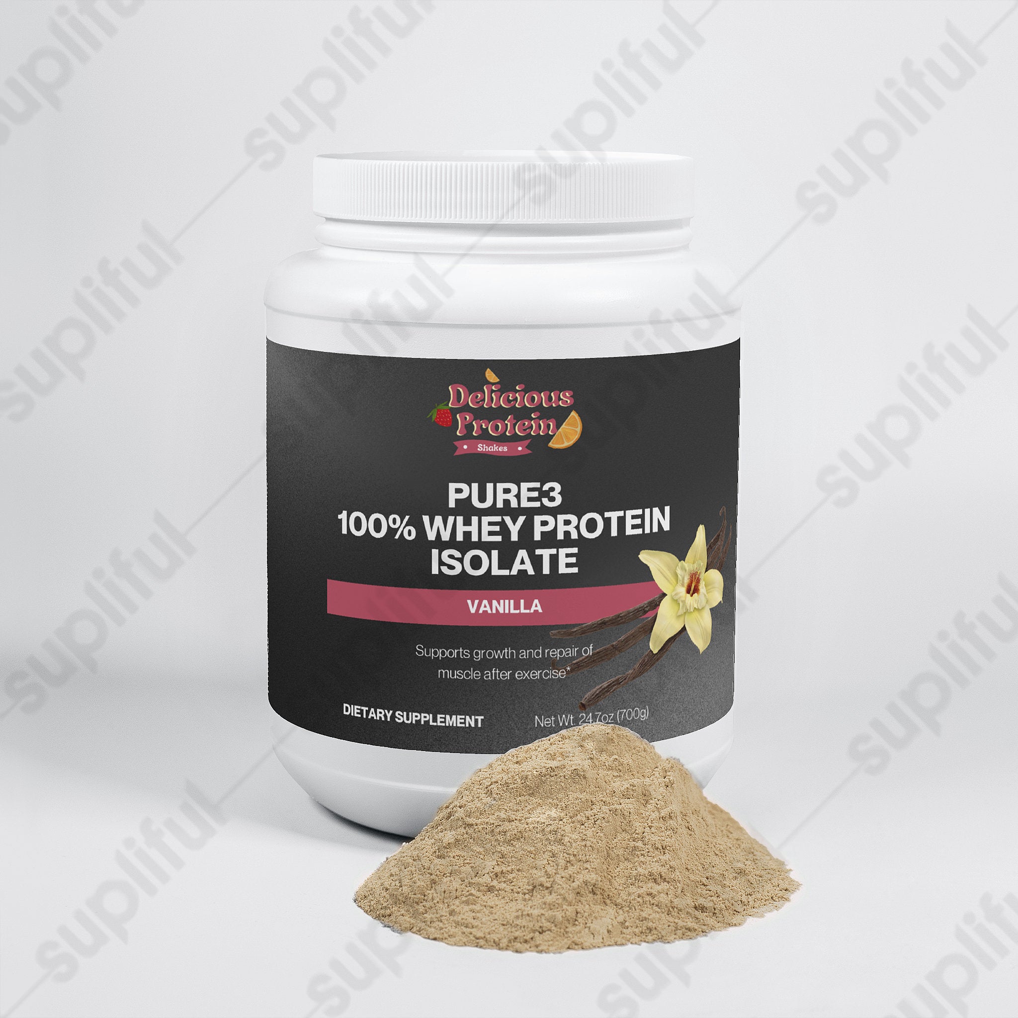 Pure3 100% Whey Protein Isolate (Vanilla)