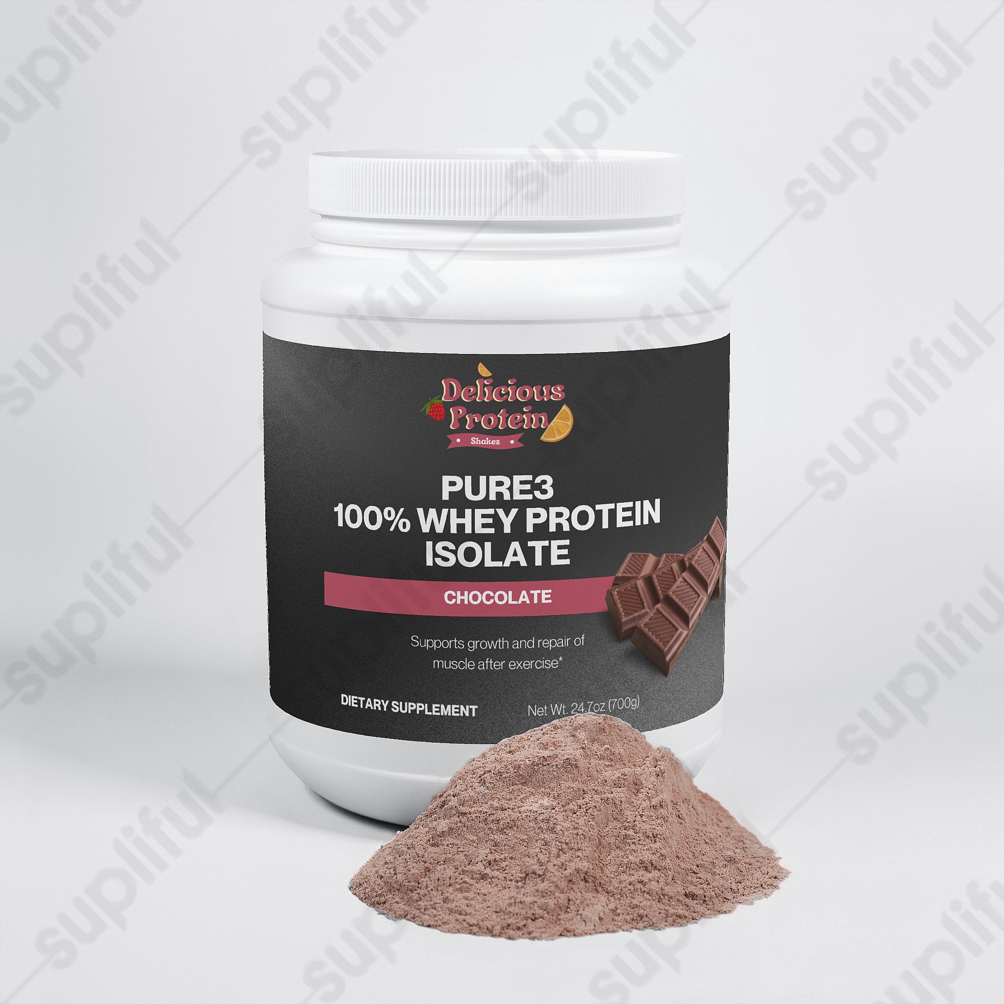 Pure3 100% Whey Protein Isolate (Chocolate)