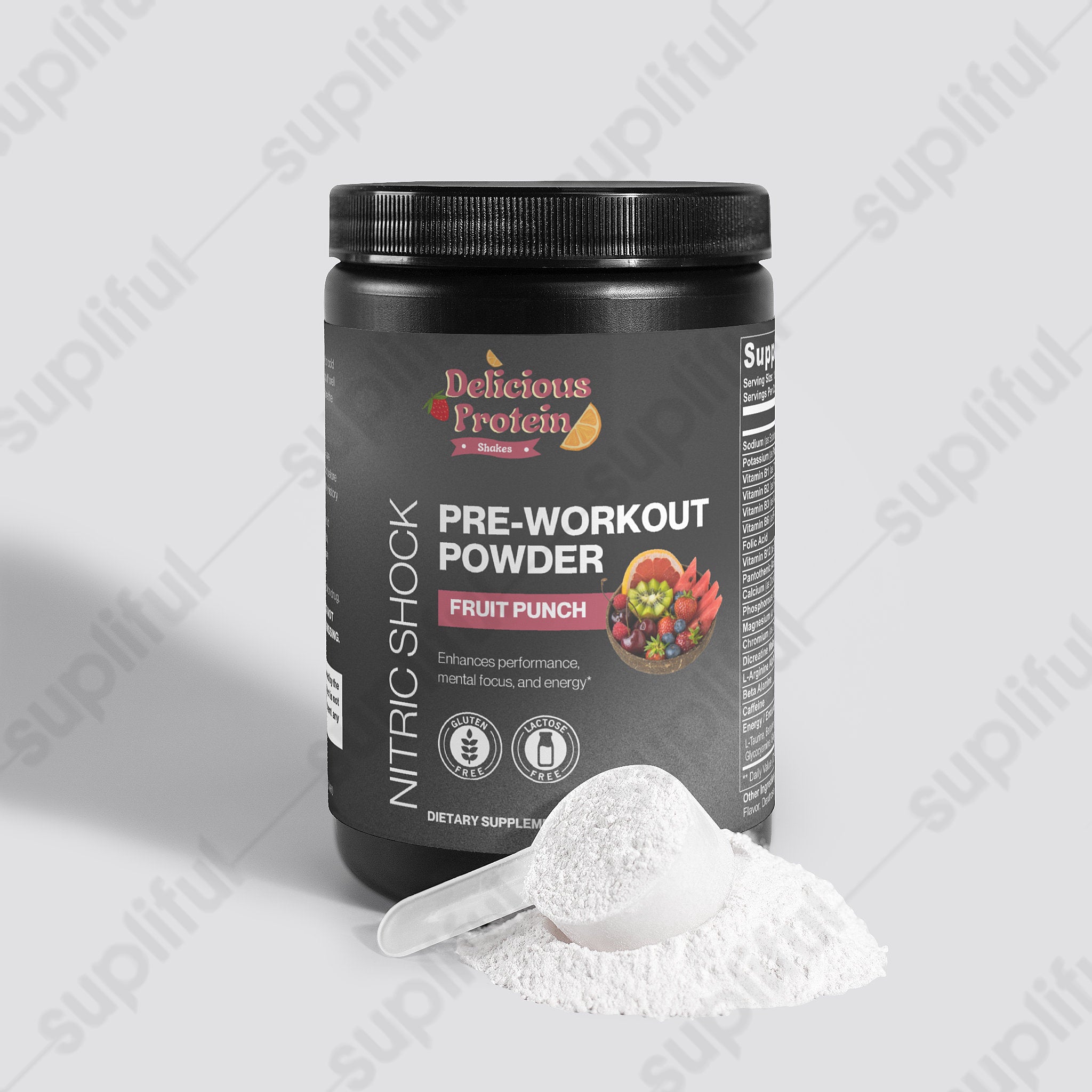 Nitric Shock Pre-Workout Powder (Fruit Punch)